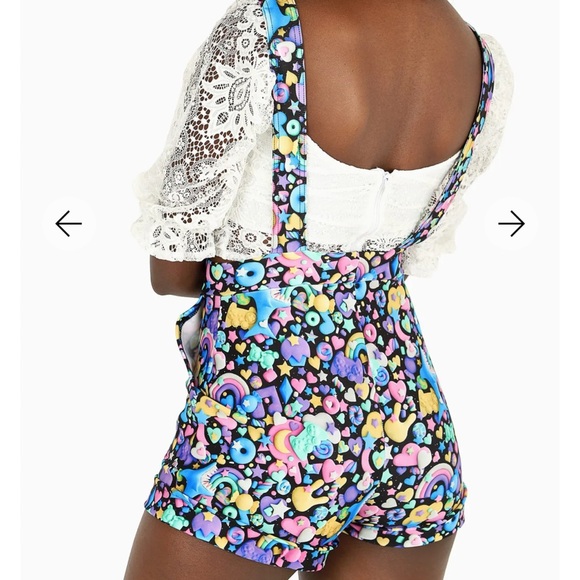 Blackmilk Space Gummies Short Overalls - Size Small - Super Rare! - Picture 4 of 6